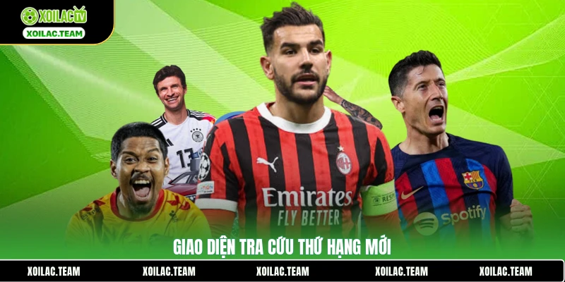 Giao diện tra cứu thứ hạng mới